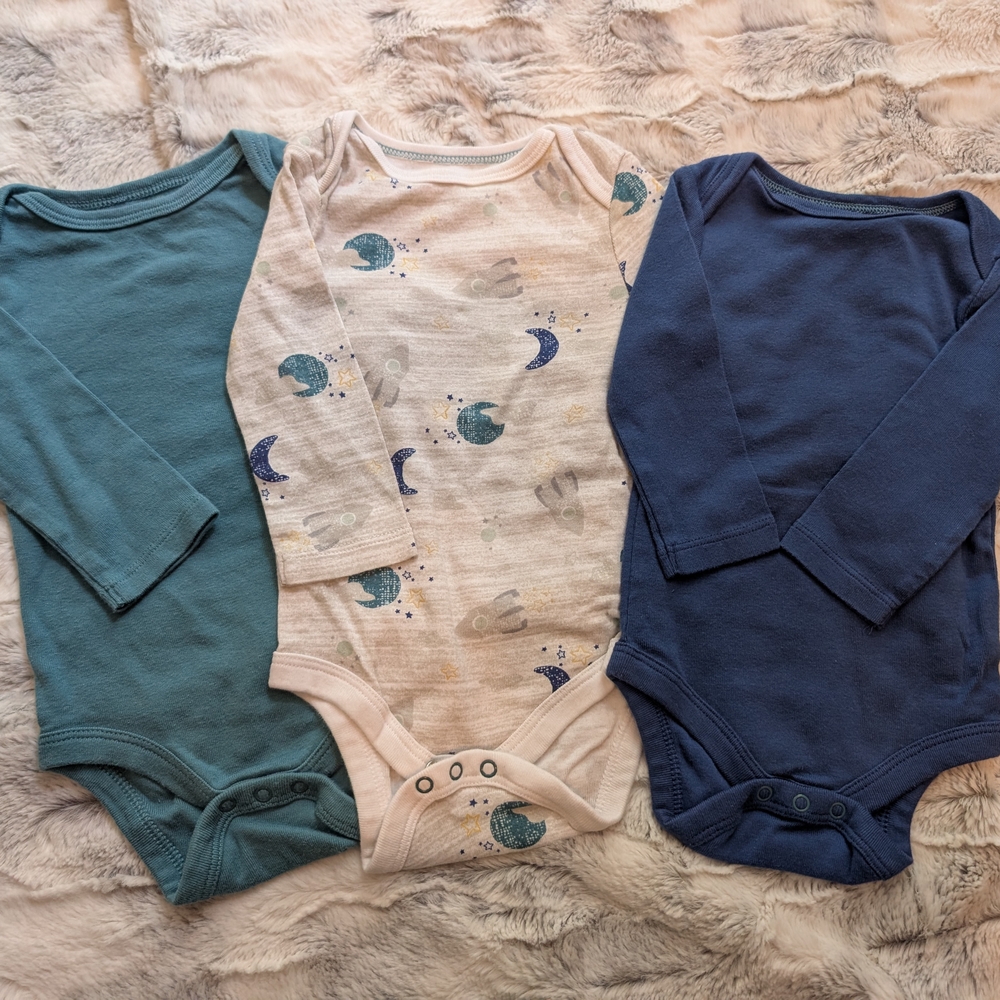 Cloud Island 3-6 Month Baby Bundle Blue Space Green - Picture 2 of 6